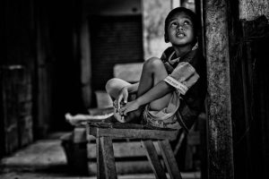 Niño vulnerable