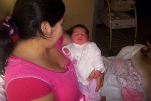 Mujer con bebé