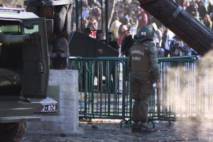 Carabinero en una protesta