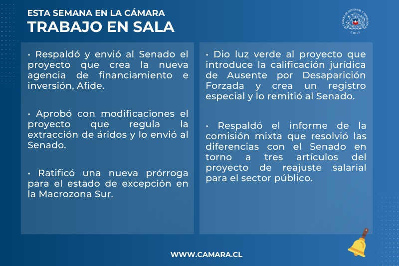 Lámina resumen del trabajo de la Sala