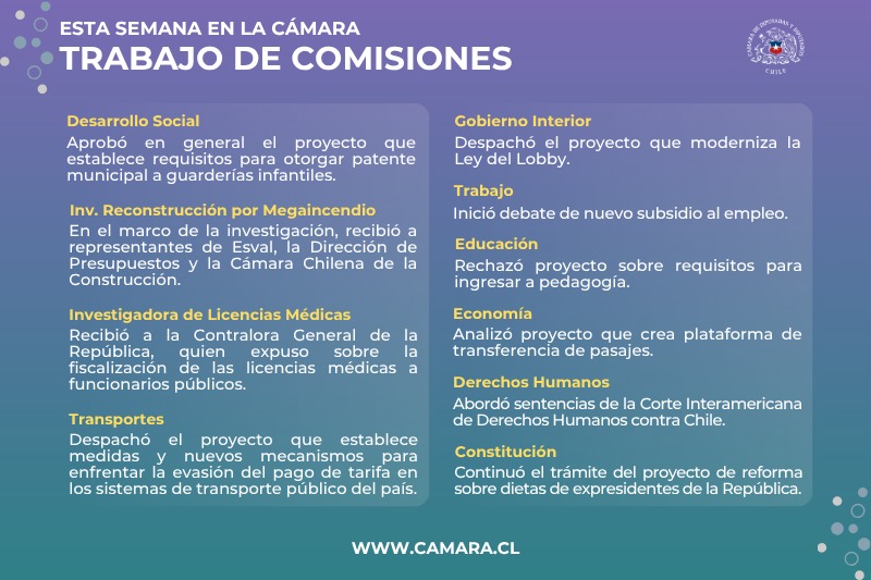 Subsidio al empleo entre los temas de las comisiones Subsidio al empleo entre los temas de las comisiones