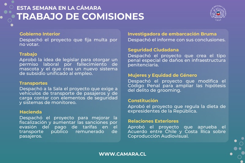 Permiso por muerte de mascota entre temas que abordaron las comisiones